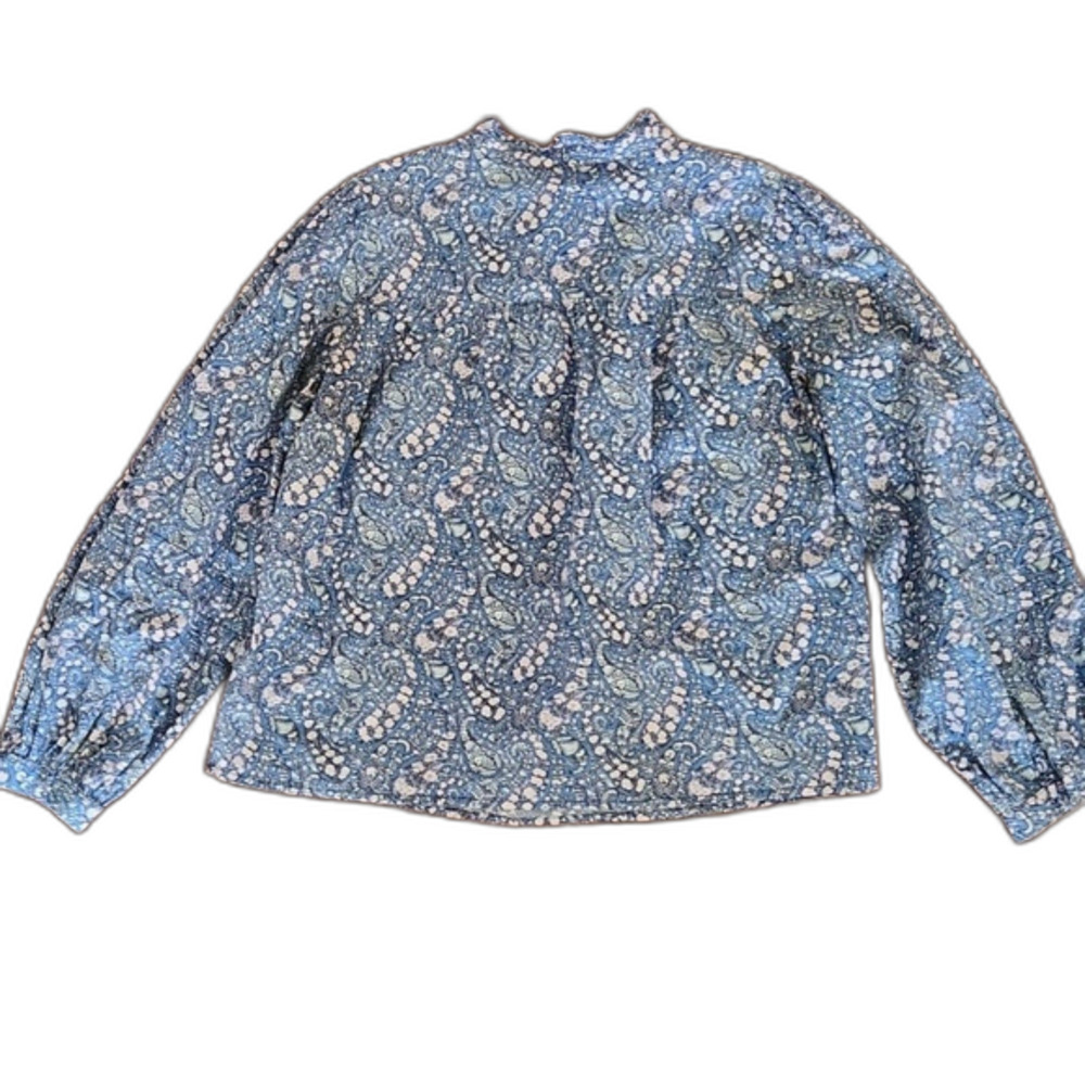 J.Crew Button Front Ruffleneck Popover In Liberty… - image 5
